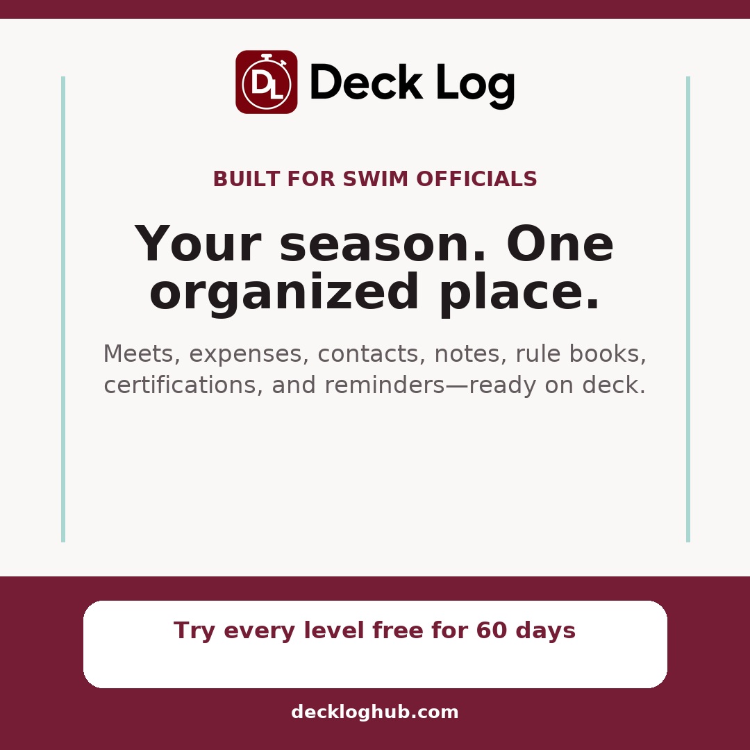 Deck Log for officials preview